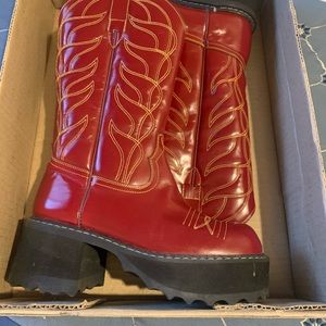 SOLD Red Boots